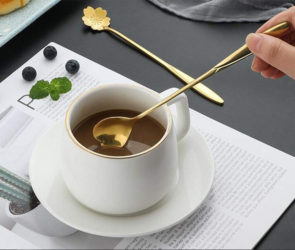 4 pcs Golden Spoon Set