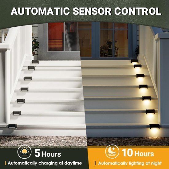 4 pcs Solar Step Light