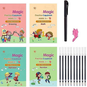 Magic Practice Book for kids 4 pcs 10 refill