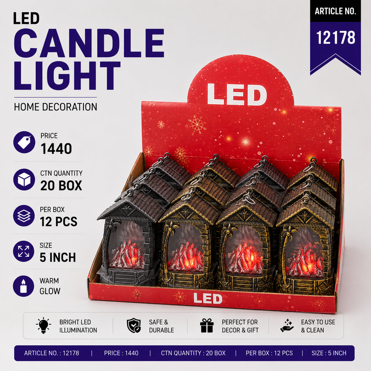 12178 (20) (12PC BOX)-CANDLE