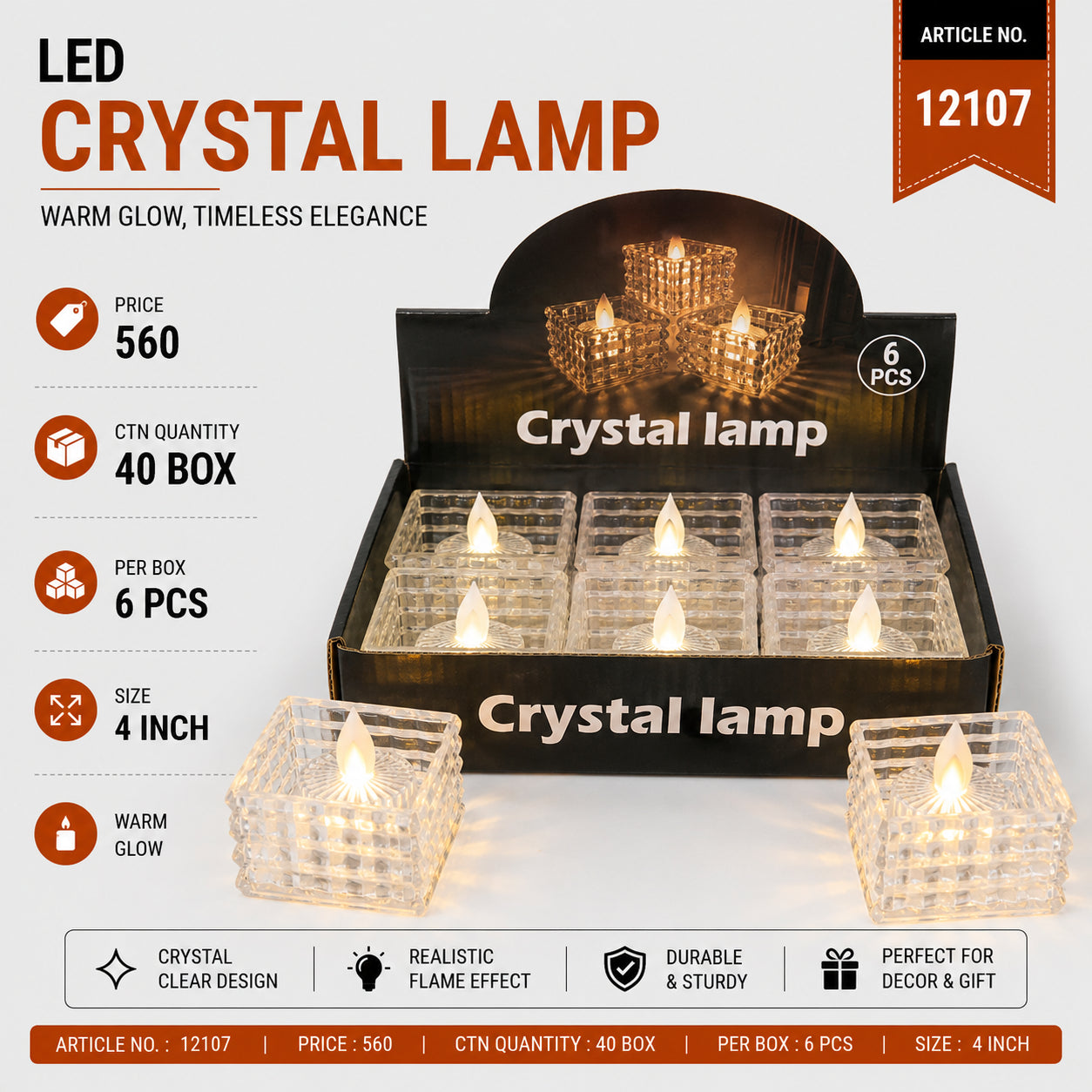12107 (40) (6PC BOX)-CANDLE