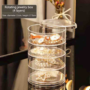 360° Revolving 3 Layer TPT Jewellery Organiser