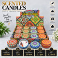 Glamorous Mandala Pattern Scented Candle Pack of 24