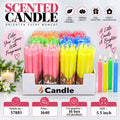 Colorful Scented Candles Pack of 24