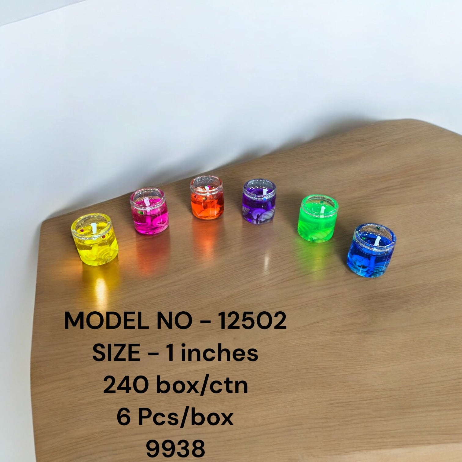 12502 (240) (6PC BOX)-GEL CANDLE