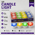 Rose Flower LED Candle Light Pack of 36