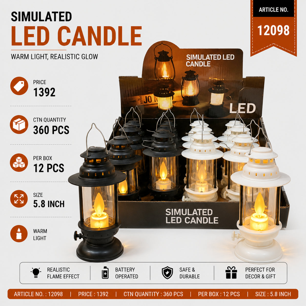12098 (30) (12PC BOX)-CANDLE