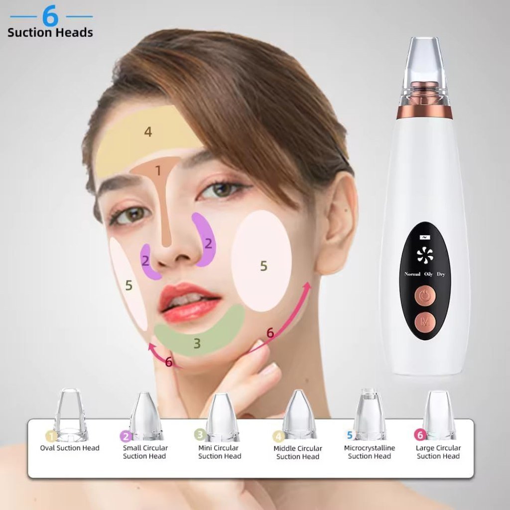 6 In 1 Derma Suction blackhead remover machine