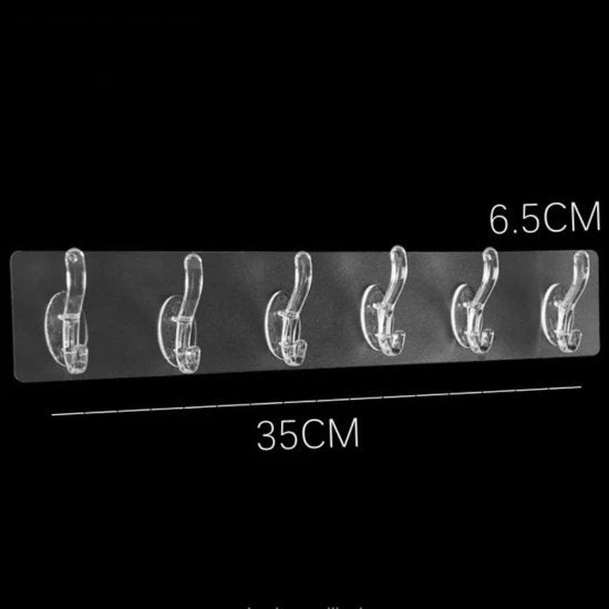 6 Pcs Self Adhesive Hook Sticker