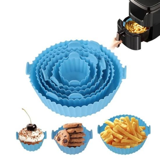 6 pcs air fryer silicone pot
