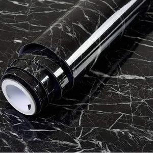 60x200 cm Black Marble Foil Roll