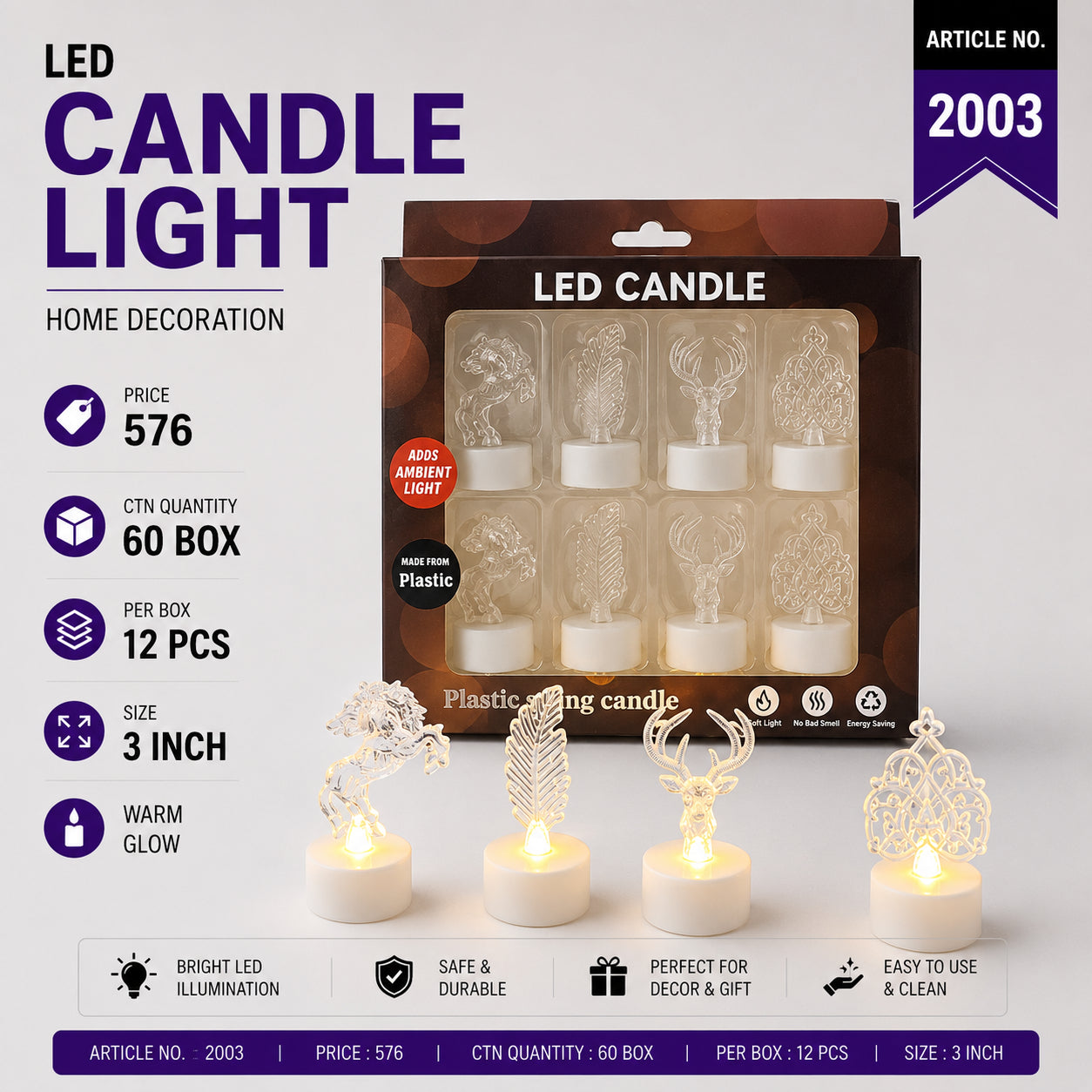 2003 (60)-LED CANDLE
