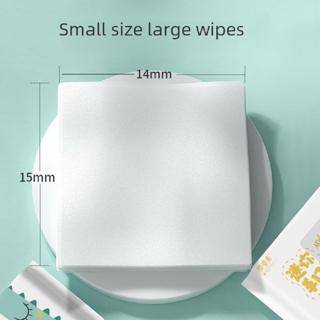 64 pcs Mini Wet Wipes Disposable Travelling Tissue
