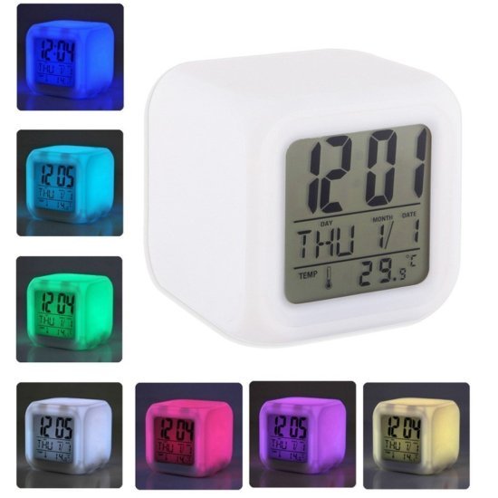 7 Color Change Clock