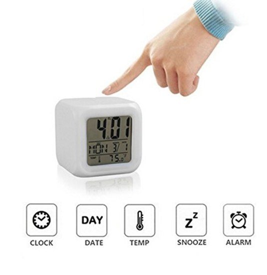 7 Color Change Clock