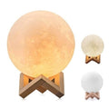 Moon Lamp Night Light With Wooden Stand 15 cm