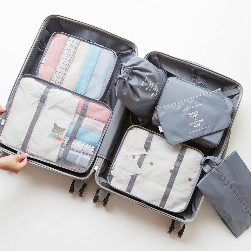 7 Pcs Travel organizer pouch bag