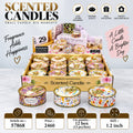 Aromatic Scented Candle Tin Pack of 12