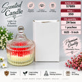 Ribbed Glass Jar Scented Candle Pack of 3