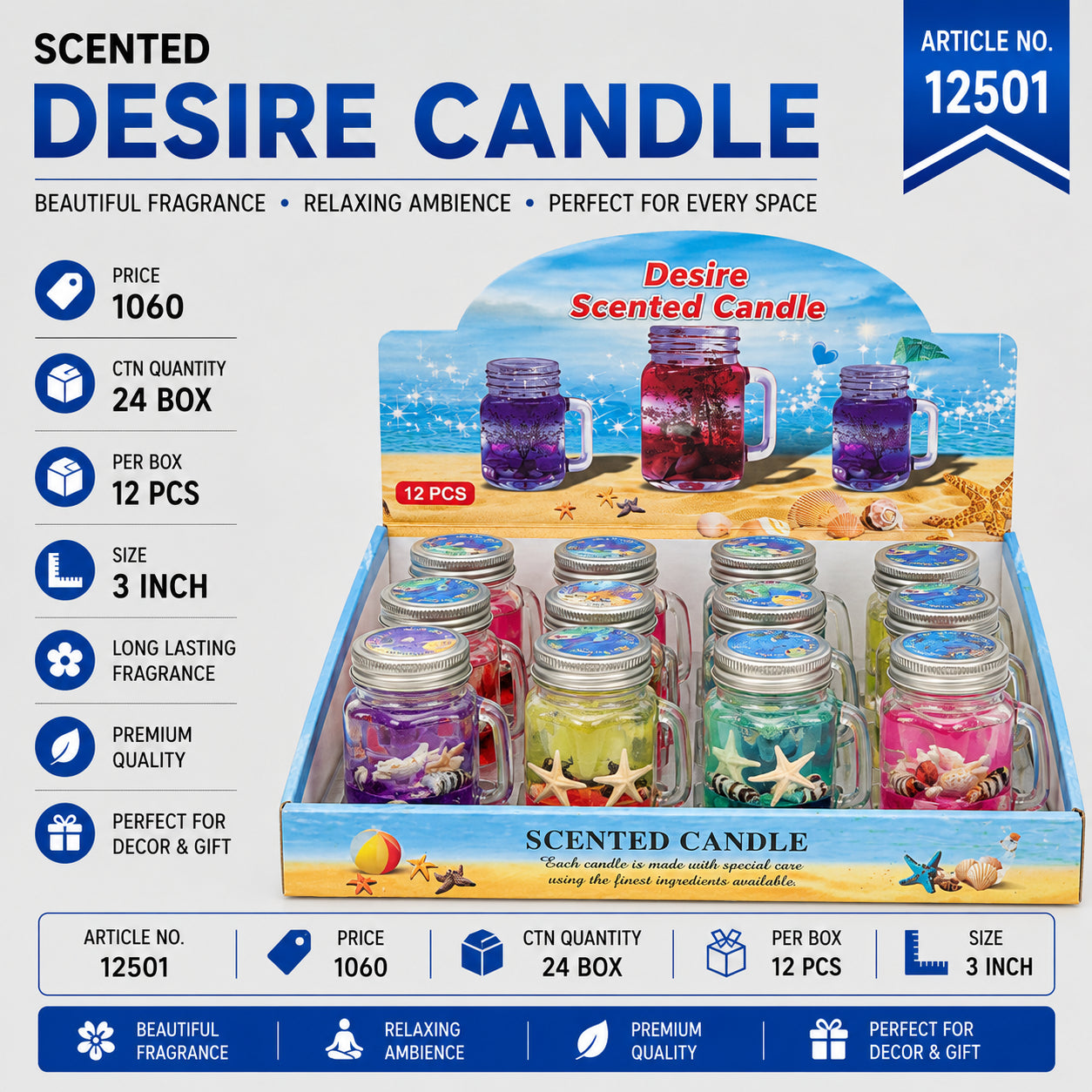 12501 (12PC/BOX) (24)-CANDLE