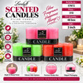 Scented Pillar Candle Pack of 3