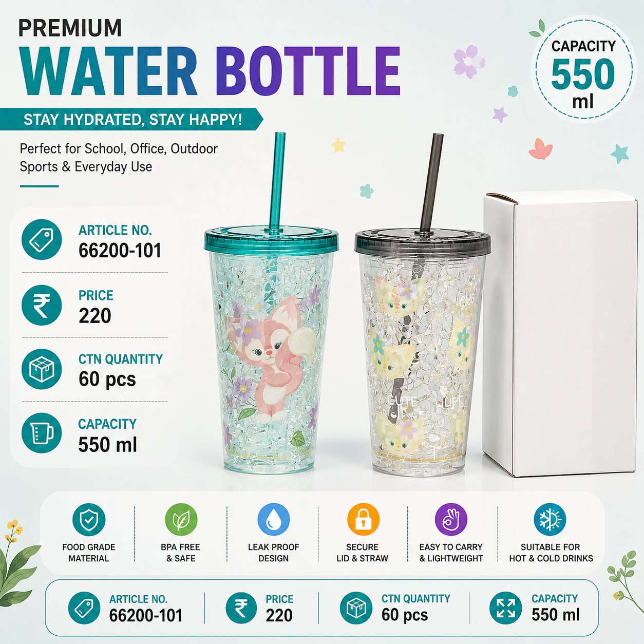 66200-101 (60)-PLASTIC SIPPER