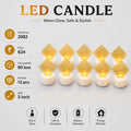 Golden Diamond LED Candle Pack of 24