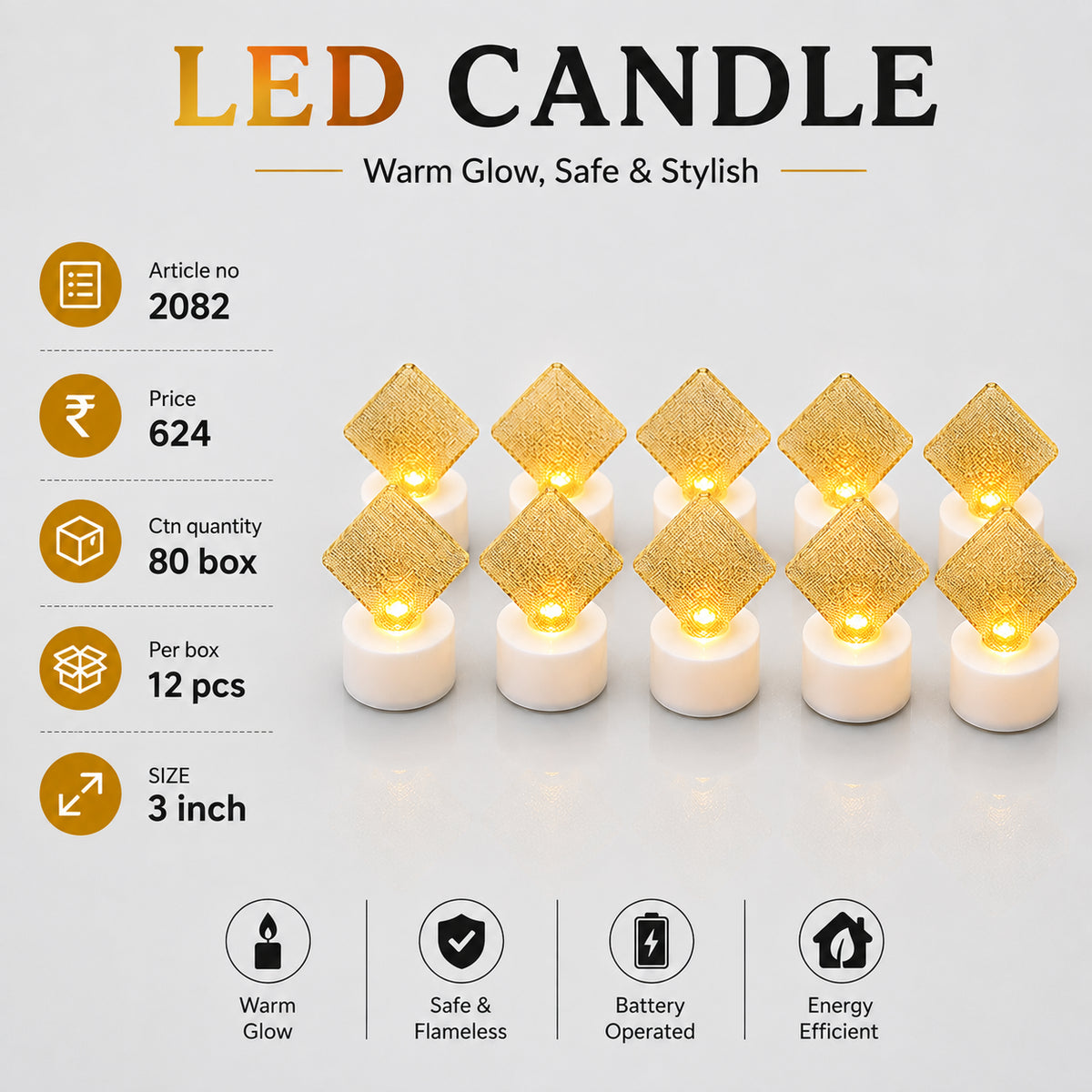 2082 (80)(14PC BOX)--LED CANDLE