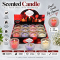 Textured Glass Scented Candle Pack of 24