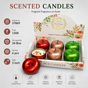 57869 (6PCS BOX)(24BOX CTN)-CANDLE
