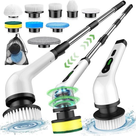 9 In 1 Spin Scrubber Cleaning Brush Mop