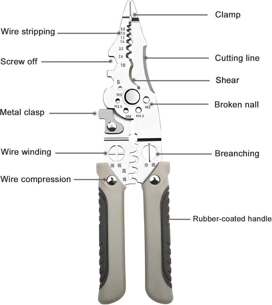 9 In 1 Wire Stripper Plier