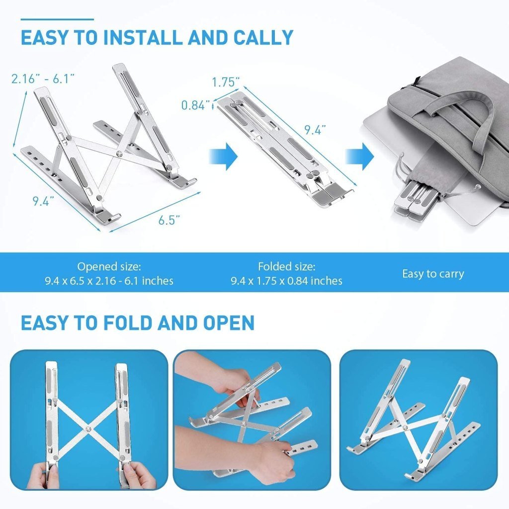 Foldable Aluminium Laptop Stand