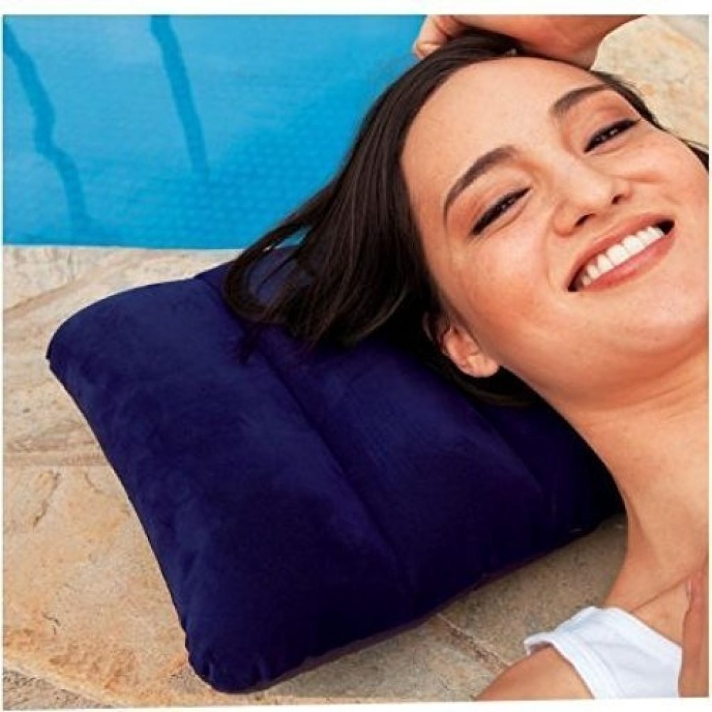 Air Inflammable Velvet Travel Pillow Neck Pillow Intex Pillow