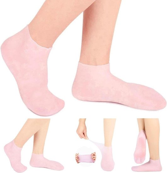 Aloe Silicone Heel Moisturizer Socks