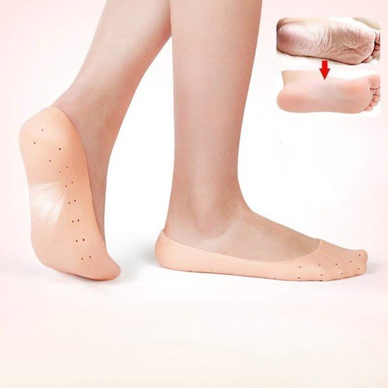 Silicon Socks Anti Crack Full Heel