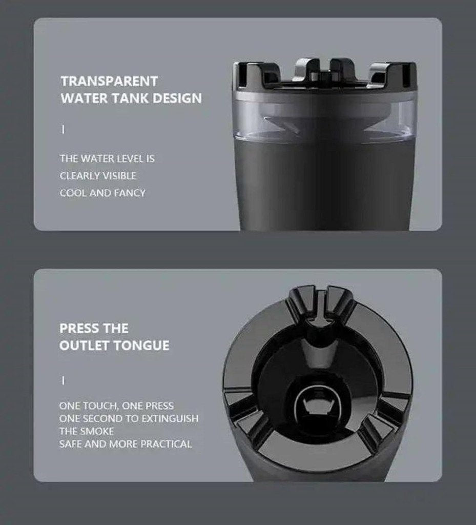 Ashtray Smell Proof with Water Tank