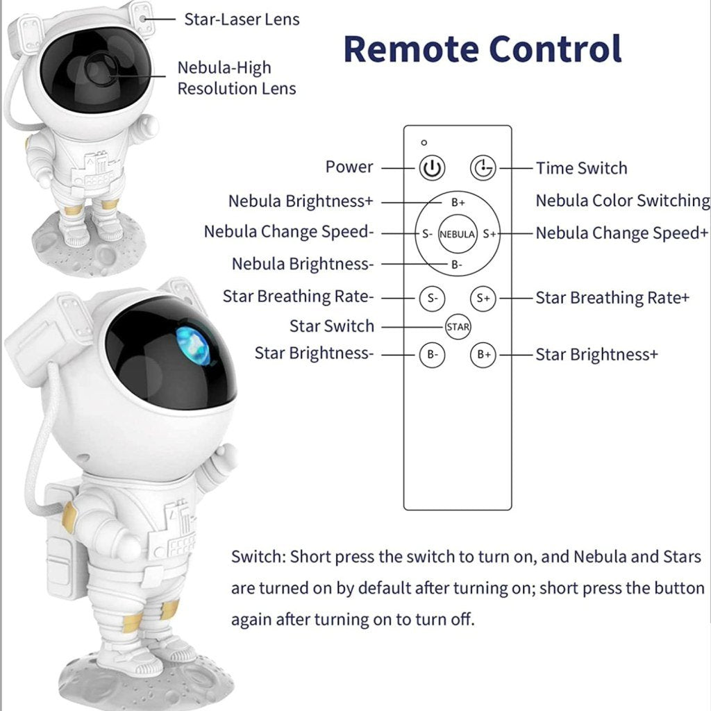 Astronaut Star Projection Light