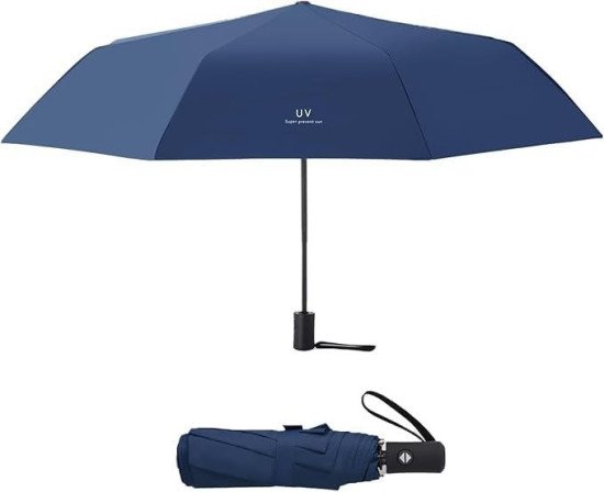 Auto Open Close Umbrella Blue