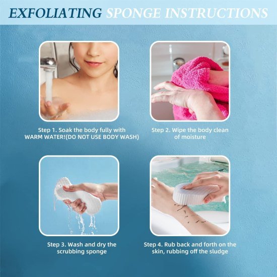 Baby Bath Sponge Painless