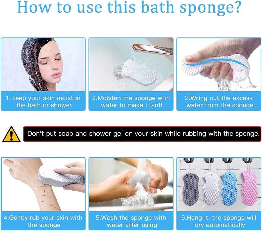 Baby Bath Sponge Painless