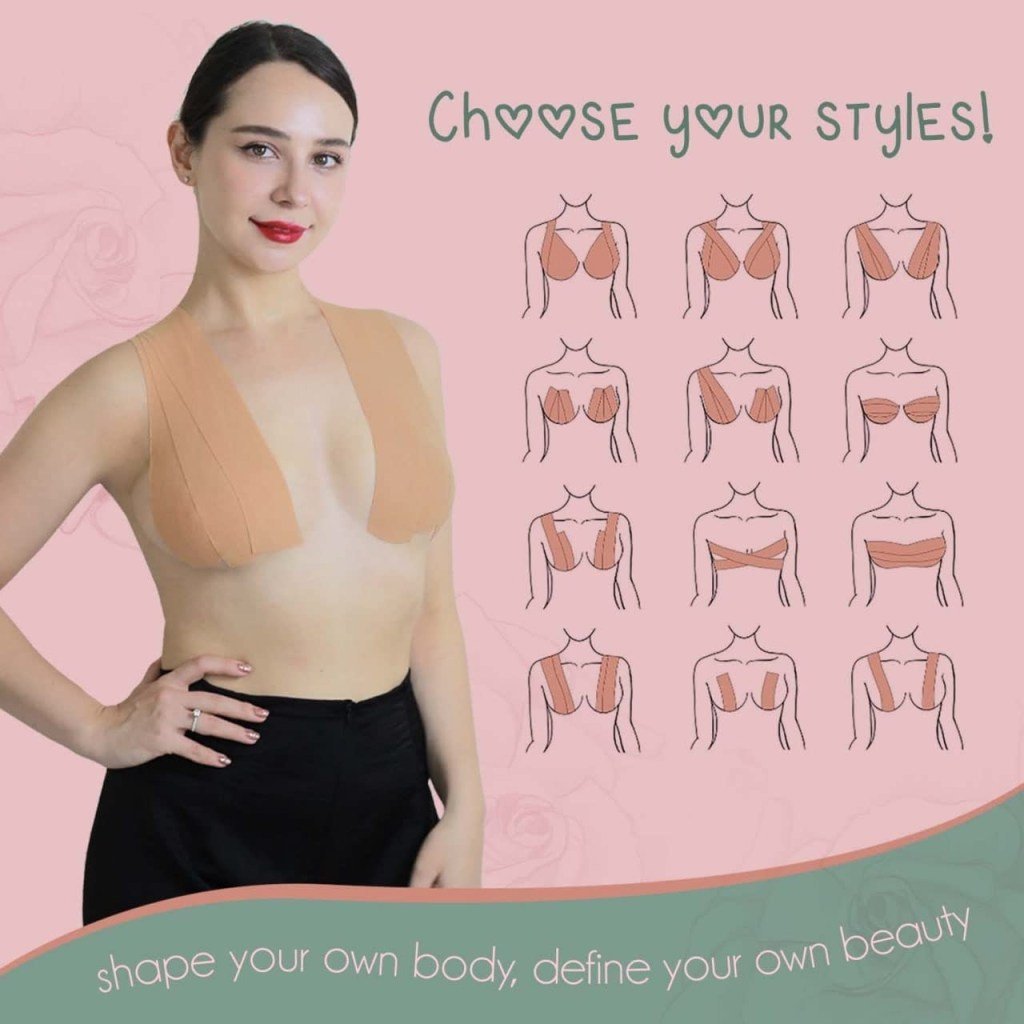 Boob Tape with 10 Nipple Cover