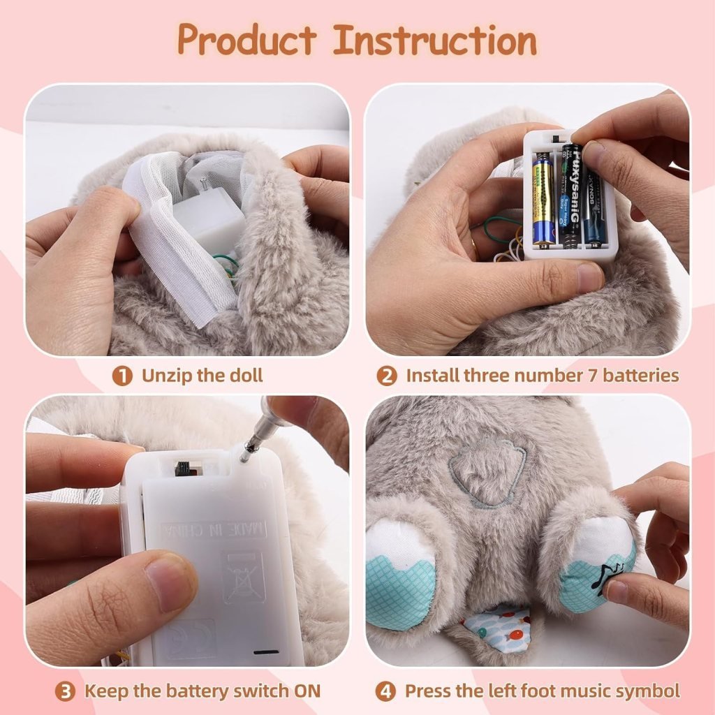 Breathing Teddy Bear Toy