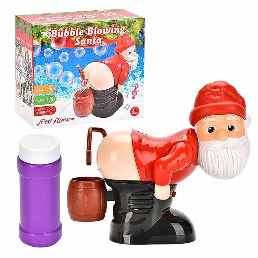 Bubble Blowing Santa Flashing Lights and Music