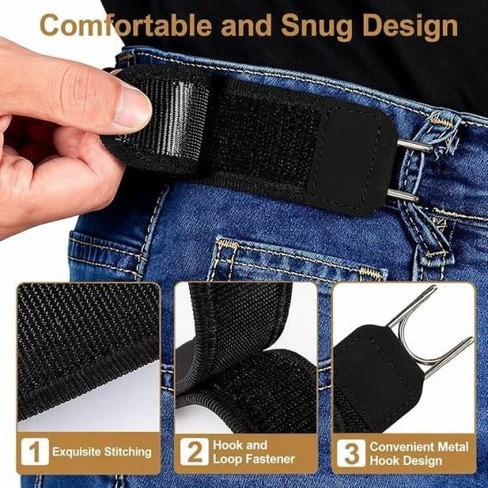 Buckleless Elastic Belt Hook