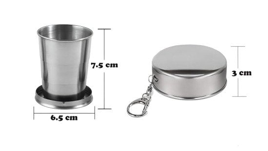 Camping Mug Folding Cup with Keychain