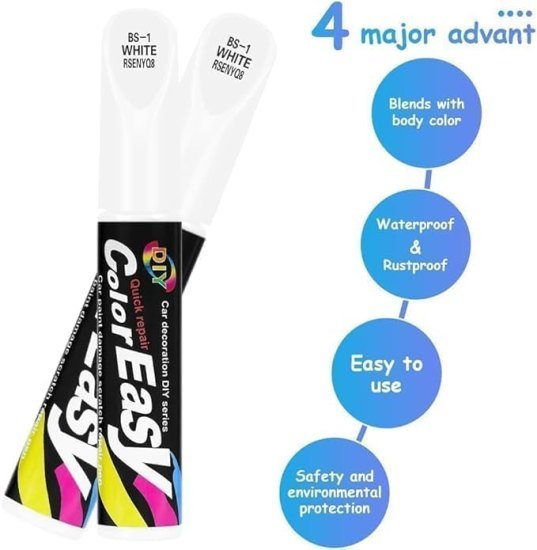 Car Scratch Repair Paint Pen White