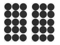 30 pcs Round Chair leg Pad Anti Slip Furniture Mat