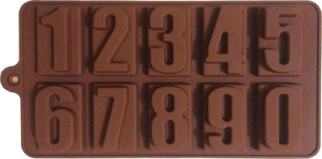 Numeric Chocolate Mould Silicone Ice Cube Tray