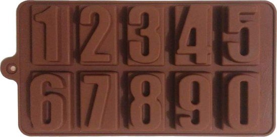 Numeric Chocolate Mould Silicone Ice Cube Tray